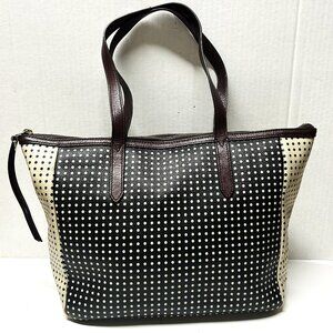 Fossil polka dot tote